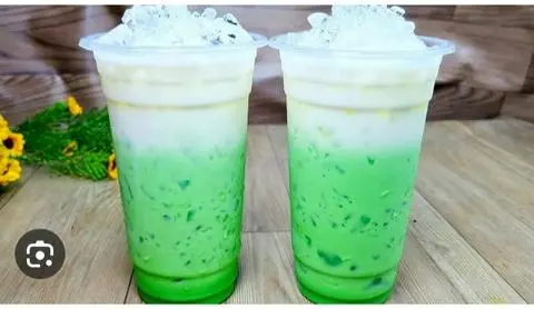 Hình ảnh Sâm dứa sữa ly khổng lồ 