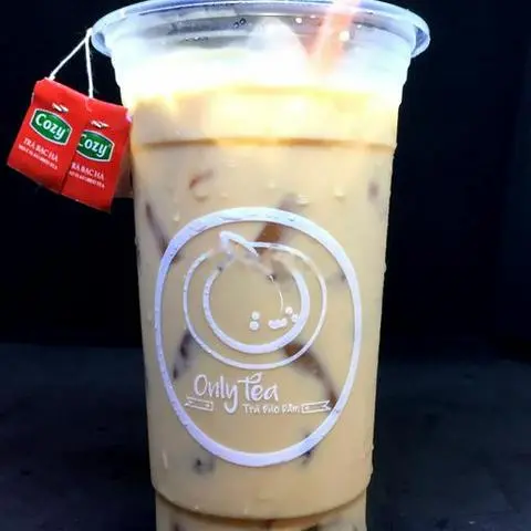 Hình ảnh Trà sữa táo - 2 miếng đào