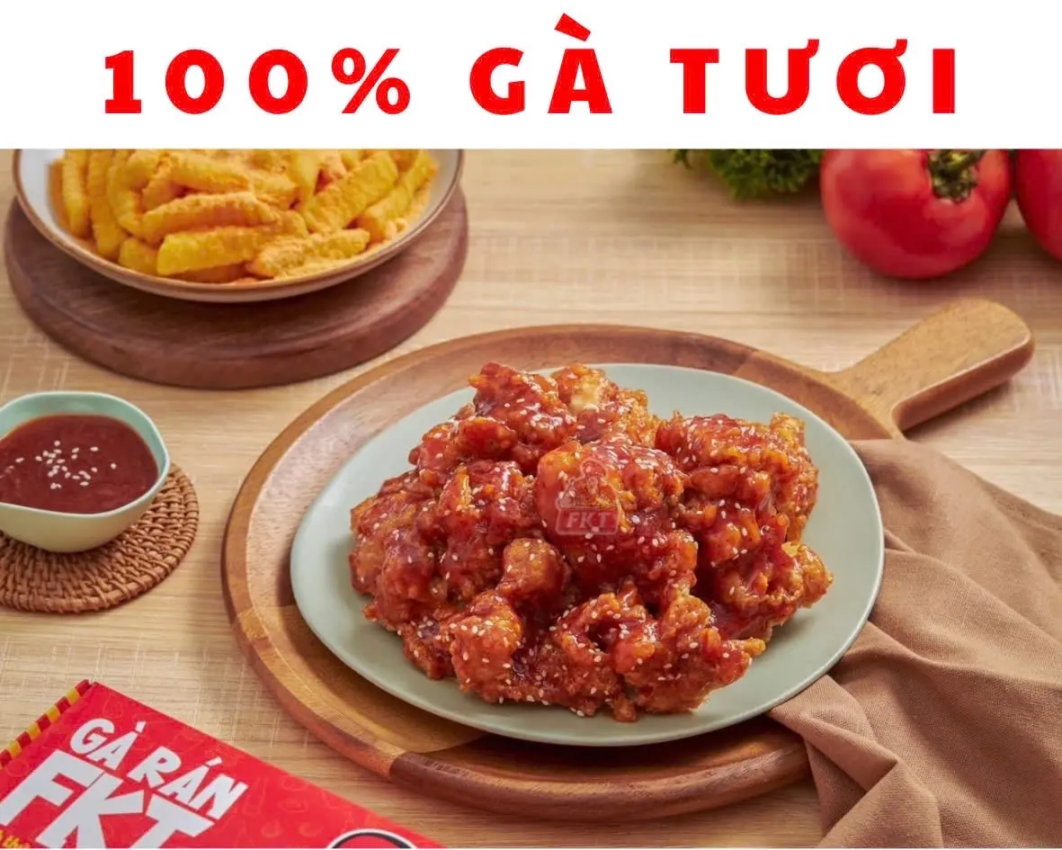 Hình ảnh GÀ VIÊN (100Gr) Và KHOAI Lắc Phô Mai