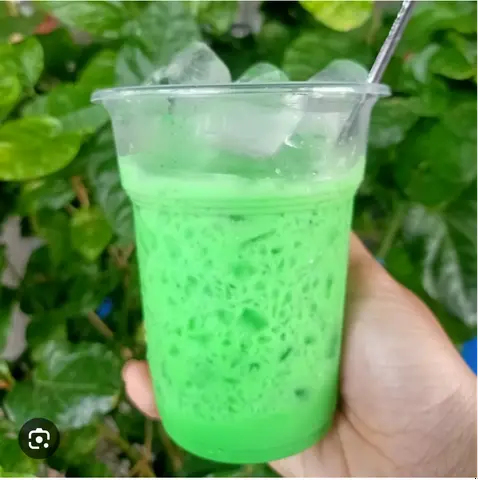 Hình ảnh  Sâm dứa sữa trân châu giòn ly siêu to