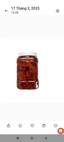 Hình ảnh khô bò sợi đỏ 200gr