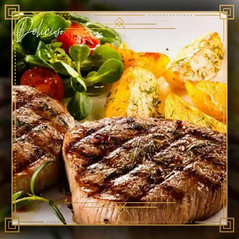 Hình ảnh Bò Beef Steak Sốt nấm (tặng 1 coca)