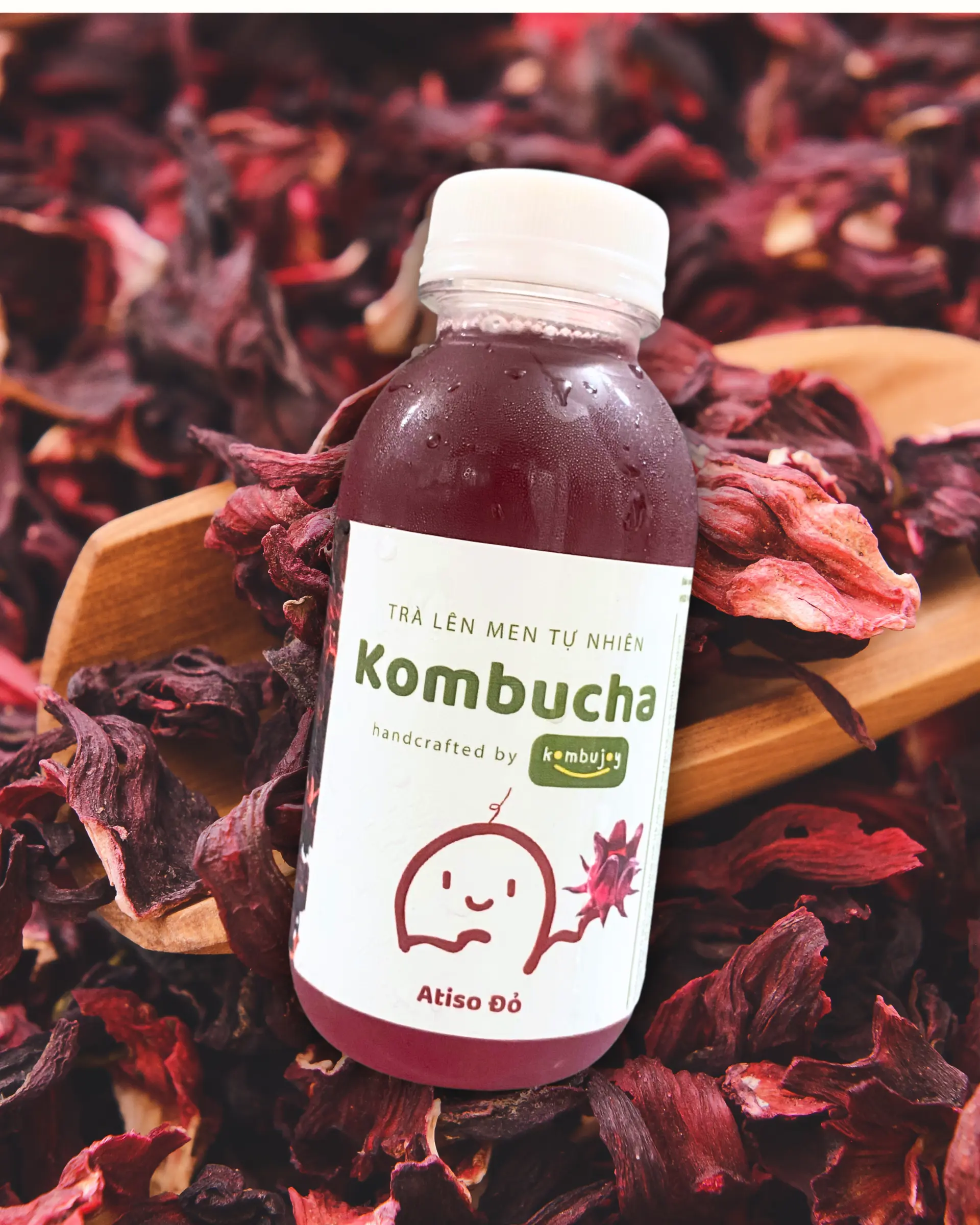Hình ảnh Kombucha atiso đỏ - chai 330ml