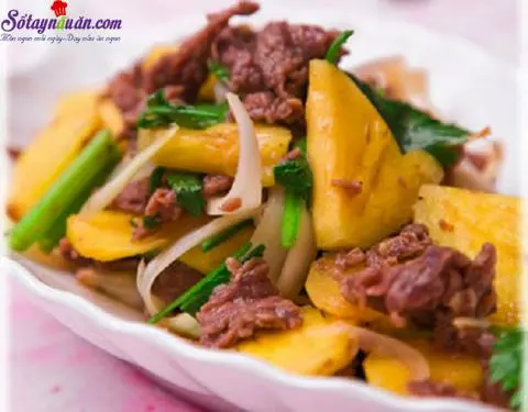 Hình ảnh Bo xào thơm +cơm