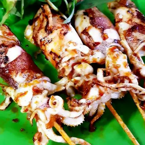 Hình ảnh Mực nướng sa tế