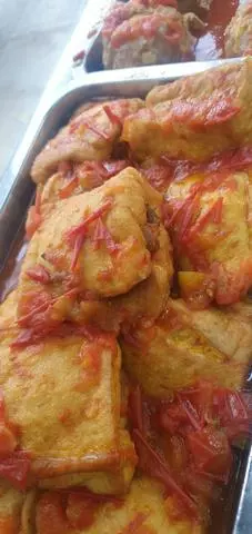 Hình ảnh Đậu hủ dồn thịt sốt cà
