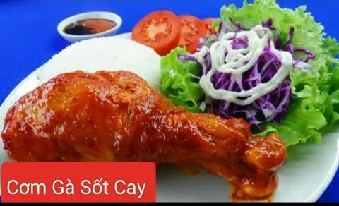 Hình ảnh Cơm Gà Sốt Cay 