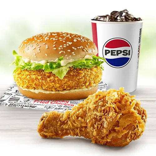 Hình ảnh Combo Burger Tôm & Gà Rán