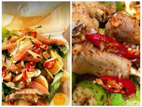 Hình ảnh Combo 2 tré trộn đặc biệt + 1 chân gà sốt thái tặng kèm 1 coca +2 bánh phồng