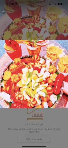 Hình ảnh Combo cá viên chiên giòn lớn - khoai tây chiên - trà đào