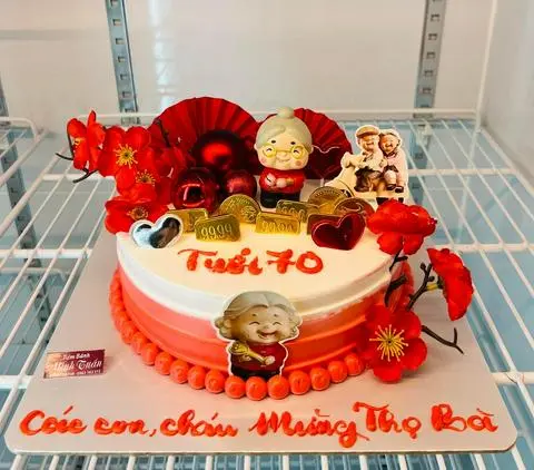 Hình ảnh bánh kem mừng thọ