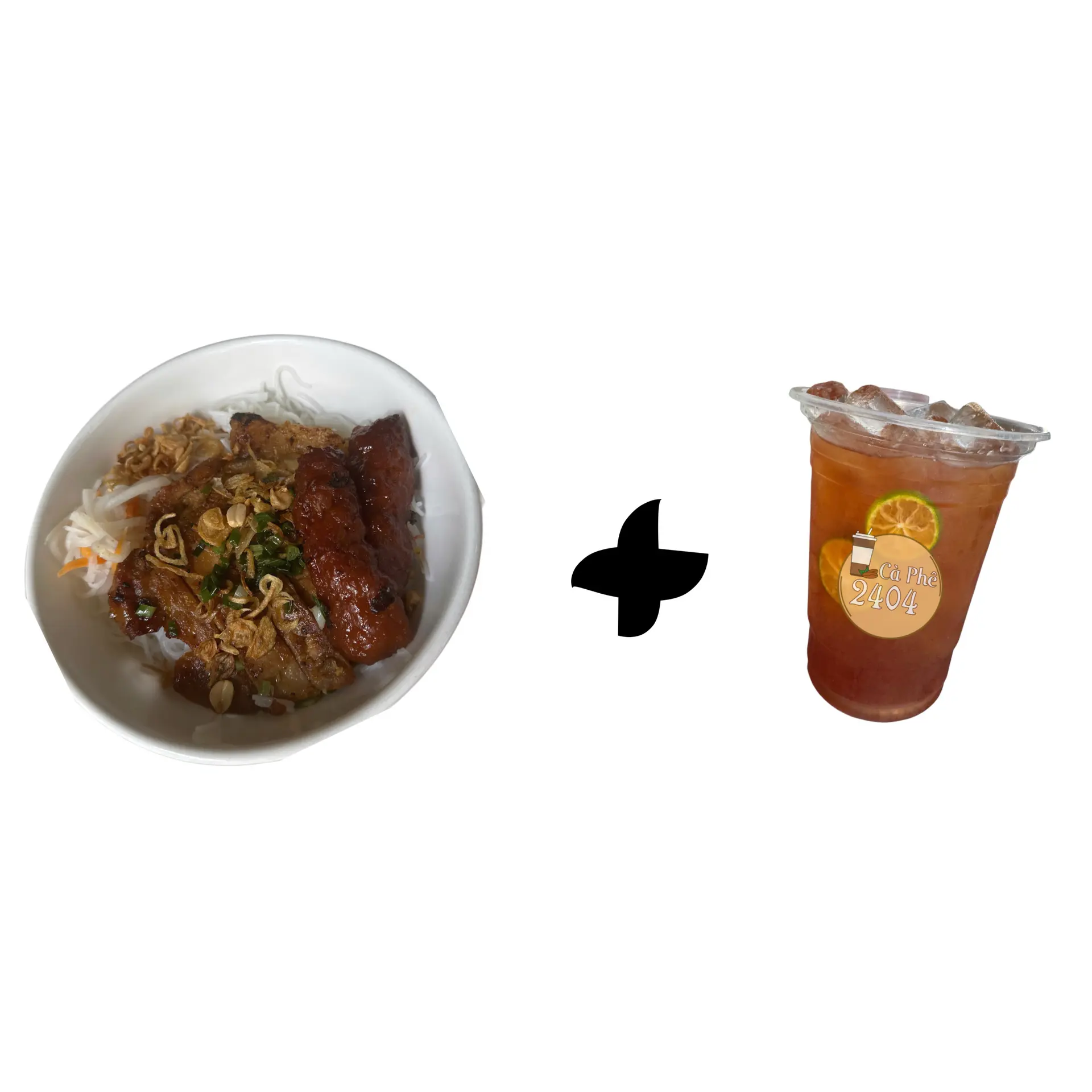 Hình ảnh COMBO: 1 Bún Sườn Nem Nướng + 1 Ly Trà Tắc (800ml)