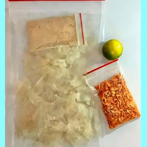 Hình ảnh Bánh tráng muối nhuyễn ruốc