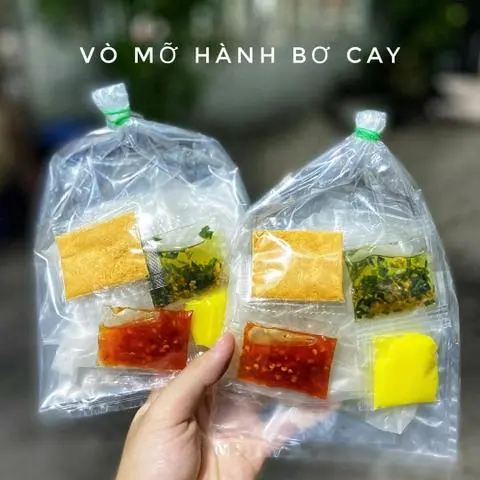 Hình ảnh [MÓN MỚI] Bánh tráng vò mỡ hành bơ cay 