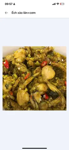 Hình ảnh Ếch xào lăn +cơm