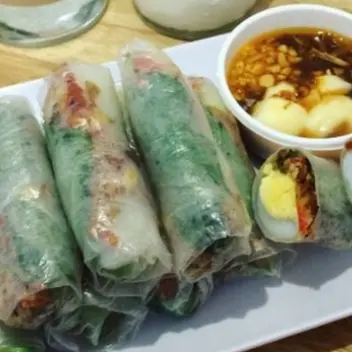 Hình ảnh Bánh Tráng Cuốn Chấm Me Bơ - 1 Phần