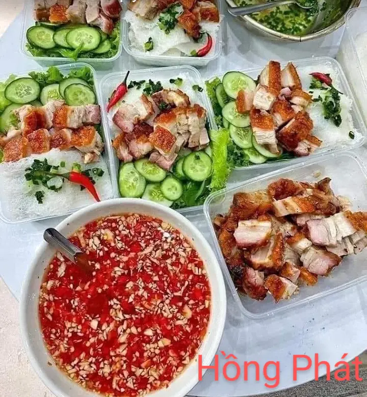 Hình ảnh Bánh hỏi Chả Lụa + Nem Nướng