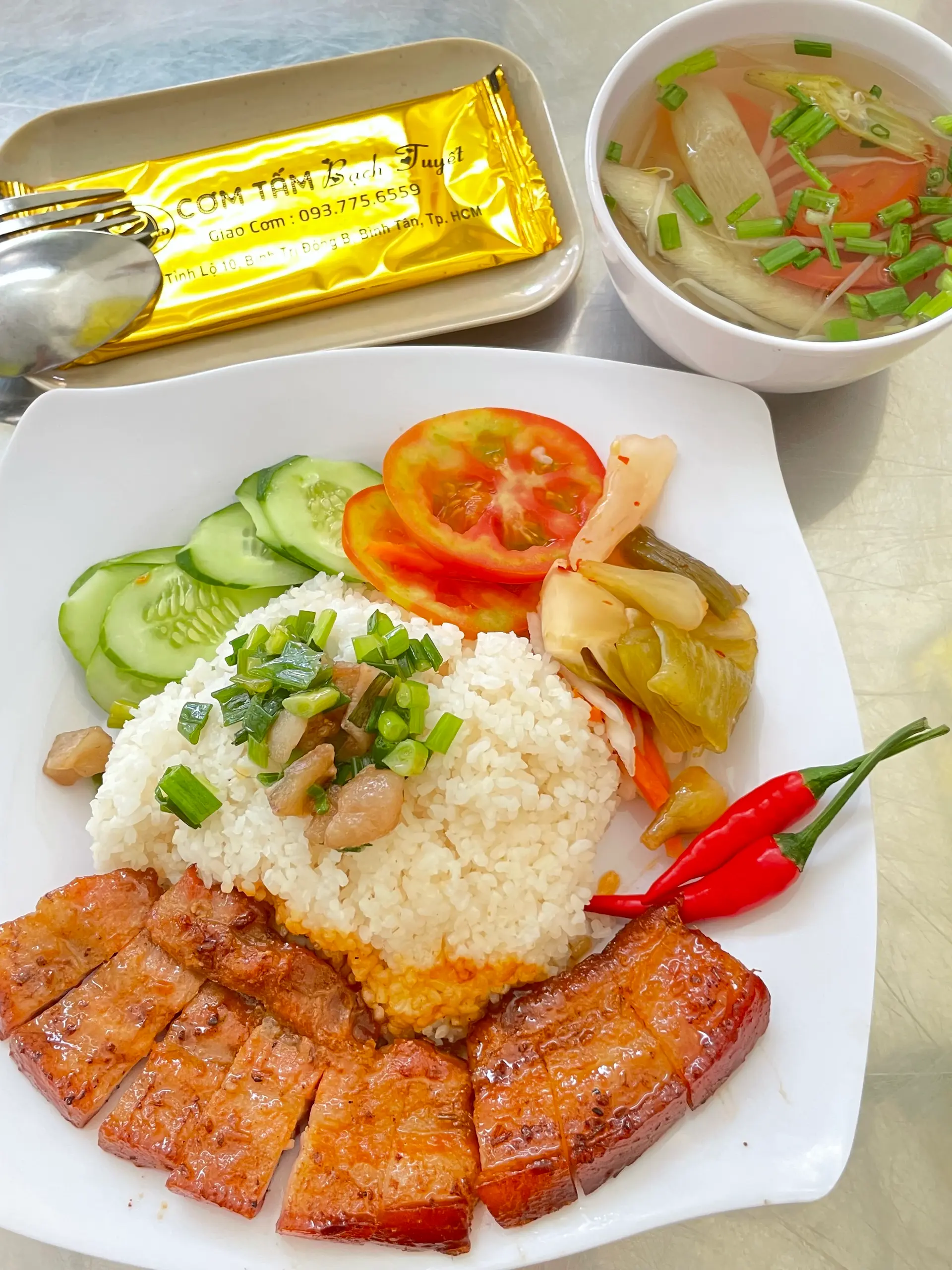 Hình ảnh Cơm Ba Rọi Nướng