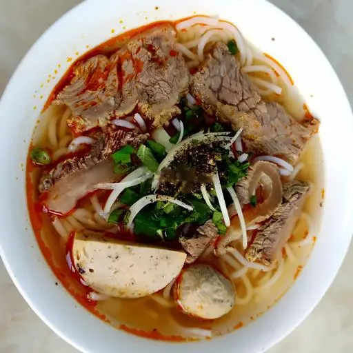 Hình ảnh Bún bò nạm chả