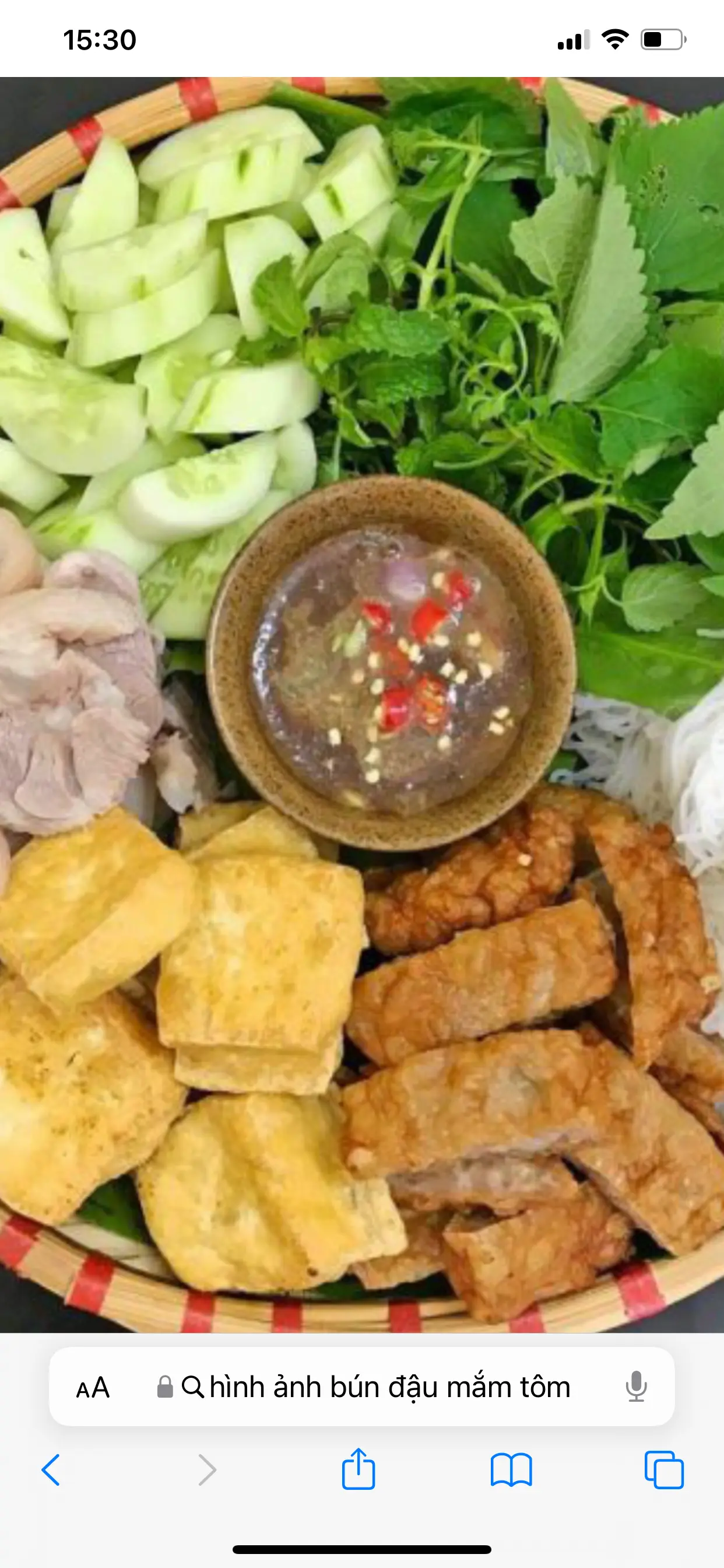 Hình ảnh Combo Bún Đậu Đầy Đủ + Trà Tắc