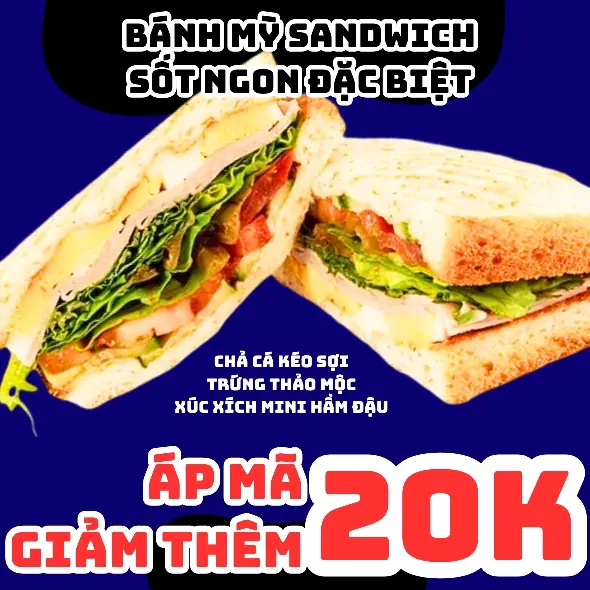 Hình ảnh Bánh Mì Sandwich Sốt Ngon Đặc Biệt 