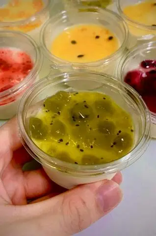 Hình ảnh Panna cotta vị kiwi