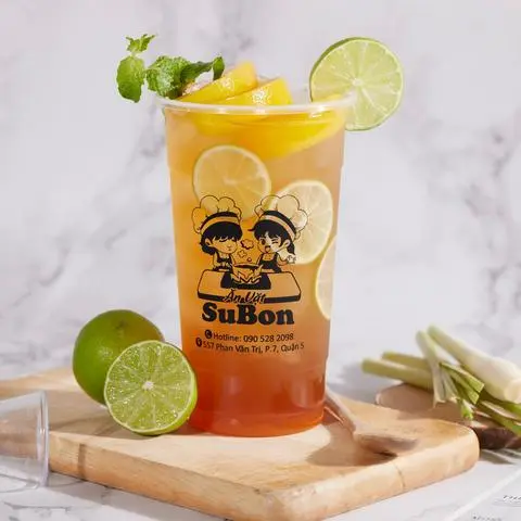 Hình ảnh Trà đào chanh sả 