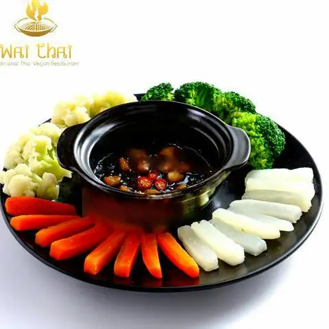 Hình ảnh Rau củ luộc kho quẹt