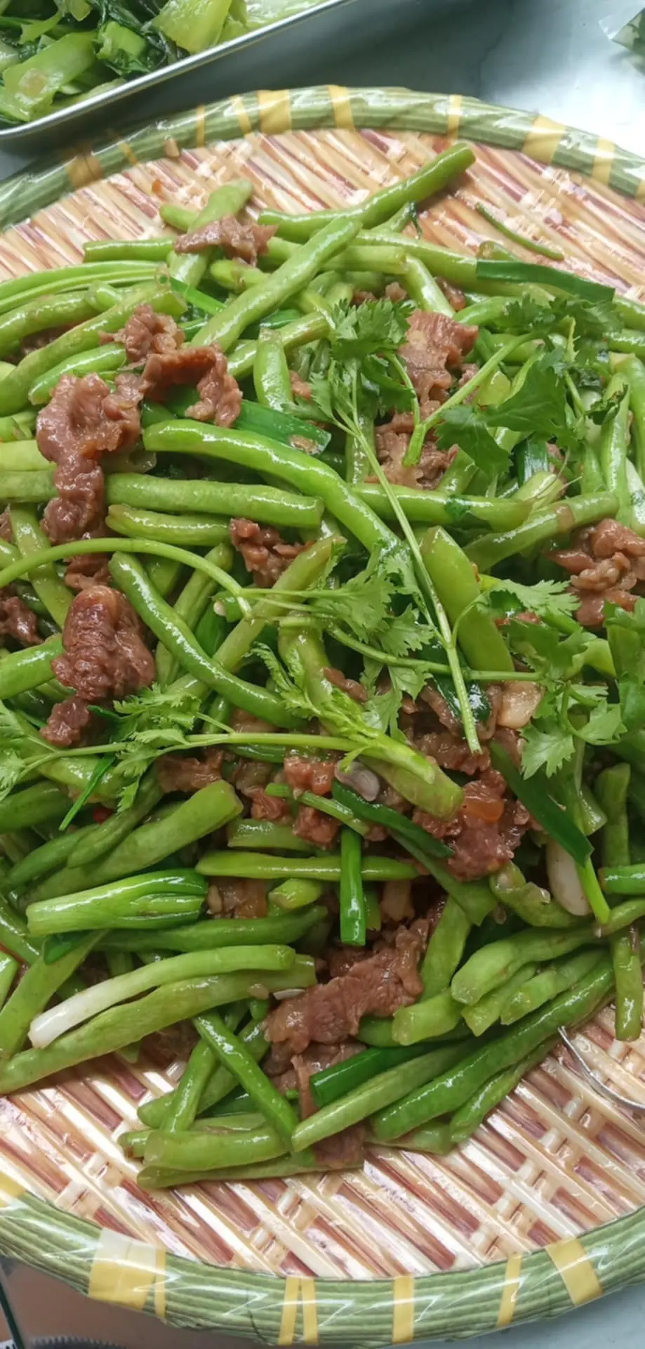 Hình ảnh Cơm đậu về xào thịt bò ( có thể thay đồ xào tùy ngày)