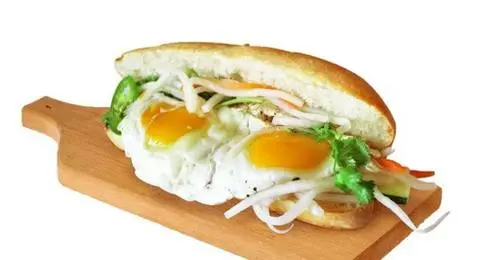 Hình ảnh Bánh Mì Trứng và Chà Bông