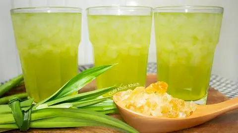 Hình ảnh nước mát lá dứa, xả, nhà nấu 