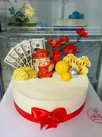 Hình ảnh Bánh Kem Bắp ông thần tài 20cm