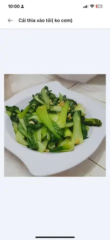 Hình ảnh Cải thìa xào tỏi (ko cơm)