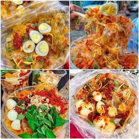 Hình ảnh Bánh tráng trộn đầy đủ