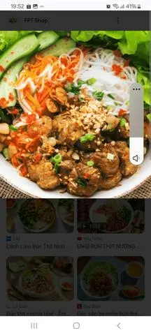 Hình ảnh bún thịt nướng