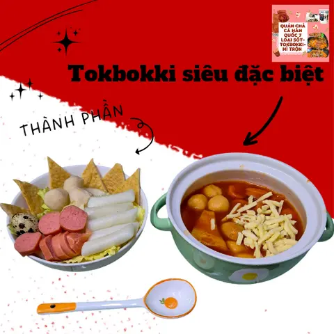 Hình ảnh Tokbokki thập cẩm siêu đặc biệt (Không thể điều chỉnh độ cay)