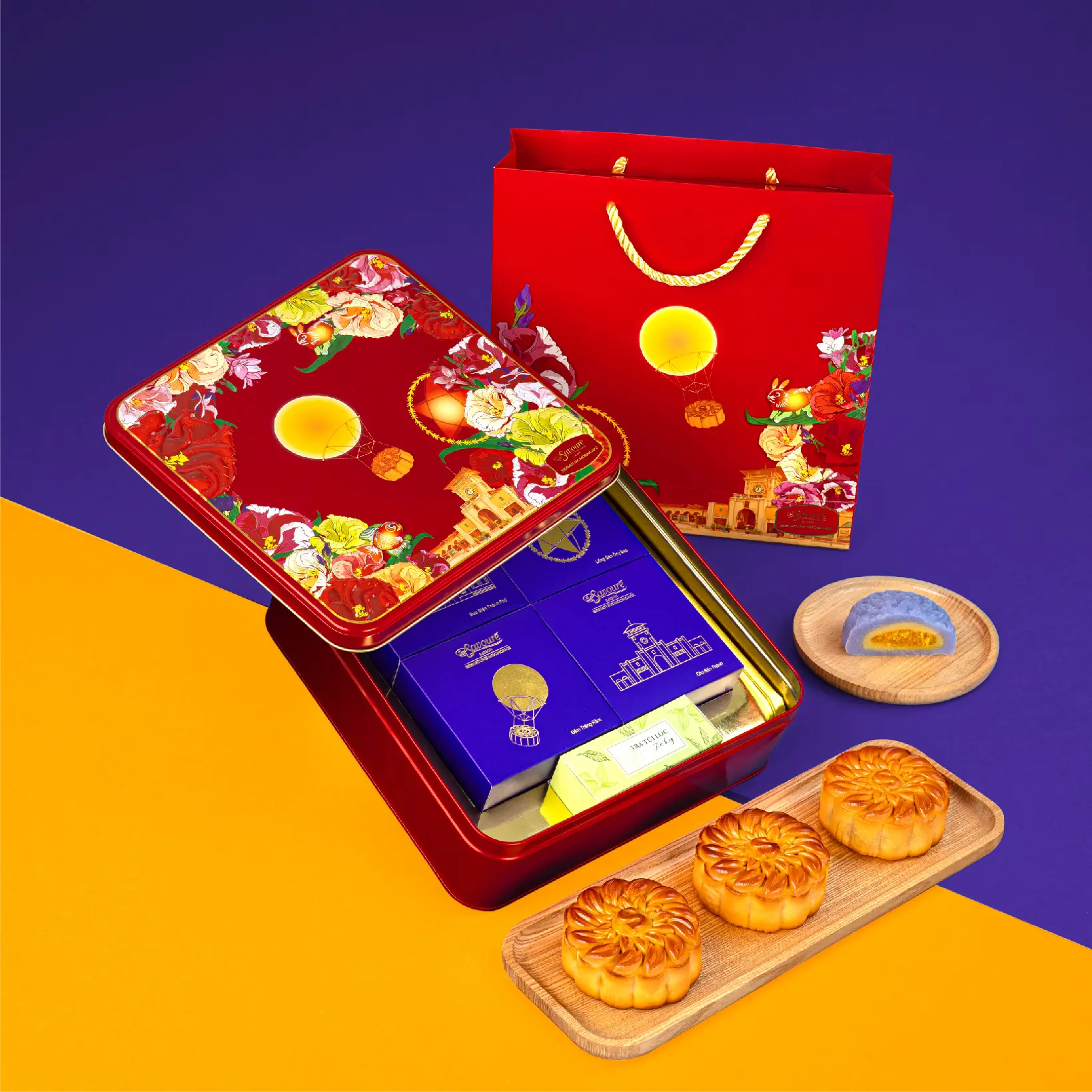 Hình ảnh [Bánh Trung Thu Savouré] COMBO VẠN PHÚC 2 - 4 Bánh 185gr