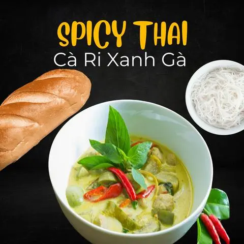 Hình ảnh Cà Ri Xanh Gà - Green Curry with Chicken