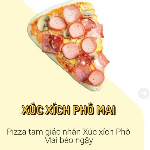 Hình ảnh Pizza xúc xích phô mai