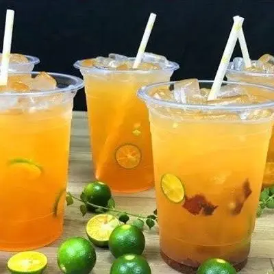 Hình ảnh hồng trà chanh ly khổng lồ 800ml
