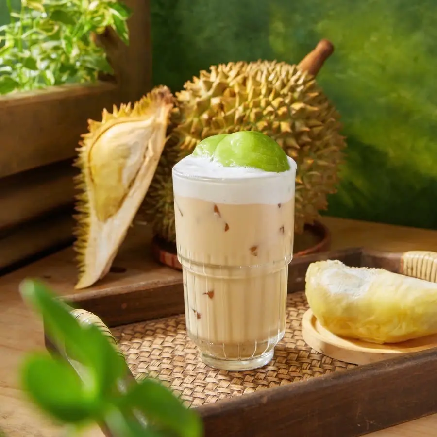 Hình ảnh Trà Sữa Sầu Riêng Kem Muối - Mochi Sầu