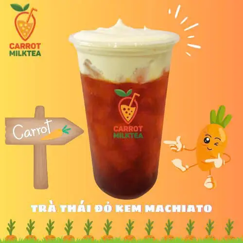 Hình ảnh Thái macchiato - đỏ