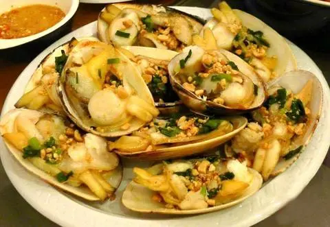 Hình ảnh Sò lụa nướng mỡ hành