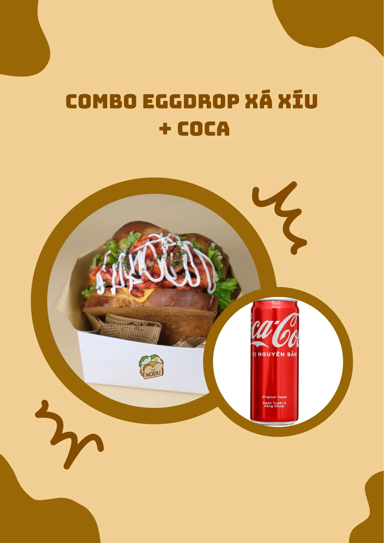 Hình ảnh Combo eggdrop xá xíu - coca