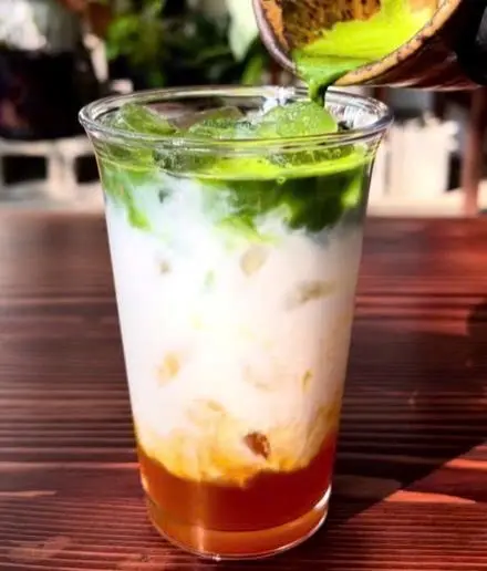 Hình ảnh Matcha Latte Đào
