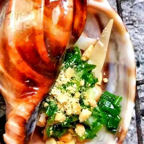 Hình ảnh Ốc khế nướng mỡ hành