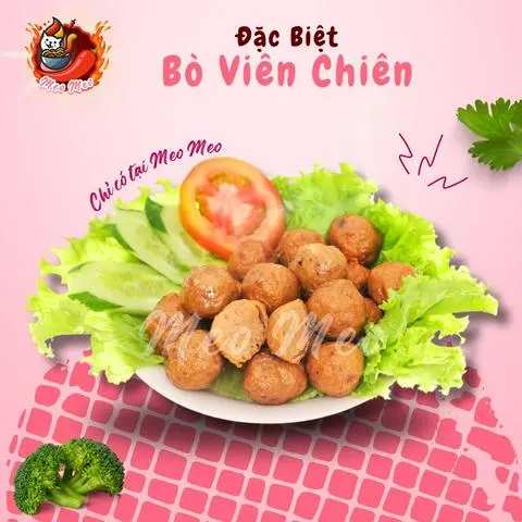 Hình ảnh Bò viên chiên Meo Meo