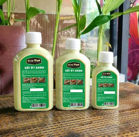 Hình ảnh sốt ớt xanh 320gr 