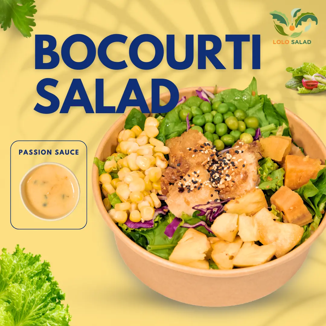 Hình ảnh Bocourti salad (salad cá basa xốt kem chanh dây)