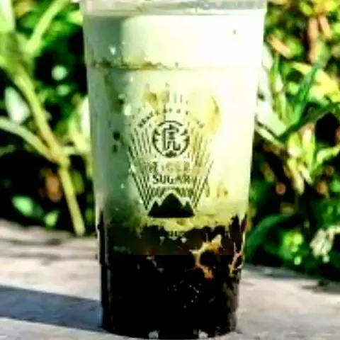 Hình ảnh Đường nâu matcha sữa size L & đường nâu cacao sữa size L
